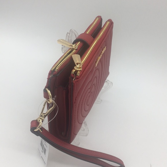 Michael Kors Peyton LG Double Zip Wristlet scarlet - Picture 3 of 8